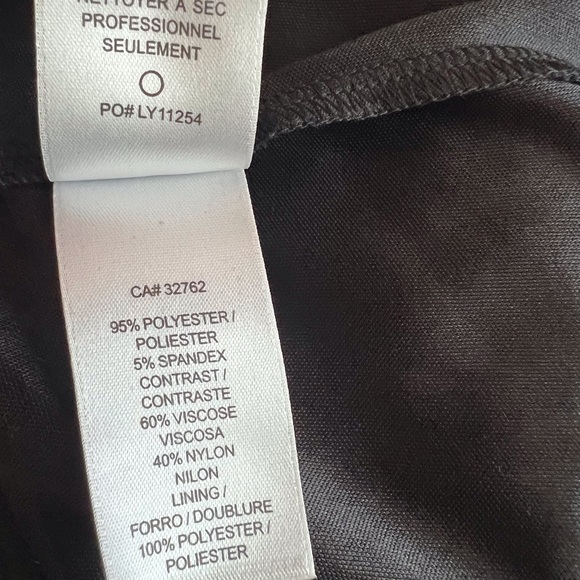 Laundry by Shelli Segal Vintage 90s Ruched Lace Little Black Dress Women’s Sz 6 - Picture 11 of 12